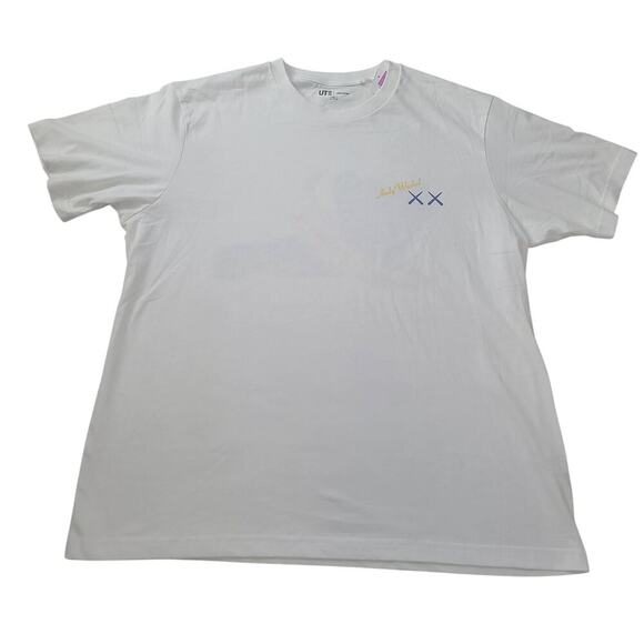 Kaws + Warhol cookie monster tshirt white Size XXL Uniqlo Limited edition - Picture 2 of 6